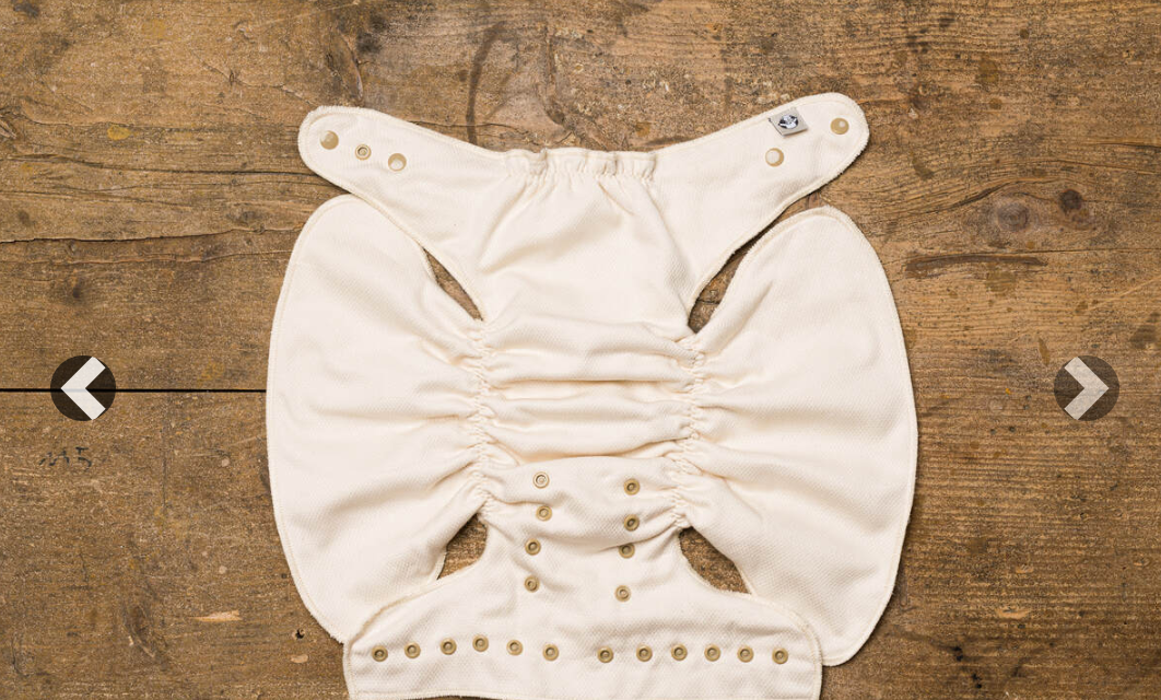 LennyLamb Cloth Diaper Starter Set - Mini One Size - Natural & Black and Brown Stripes