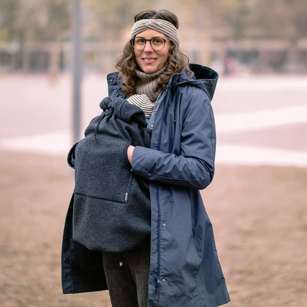 Didymos BabyDos Boiled Wool Babywearing Cover - Anthracite