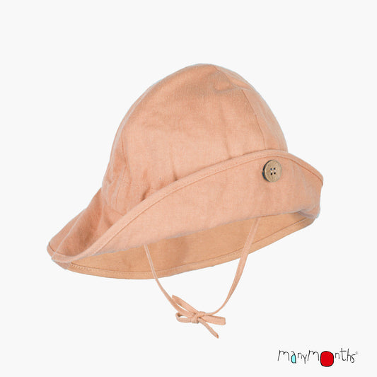 Adjustable Summer Hat Original (hemp&cotton) - Apricot Cheese