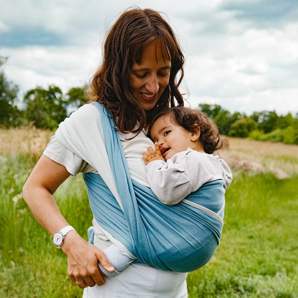 Didymos Jersey Wrap  - Doubleface Smoke Blue