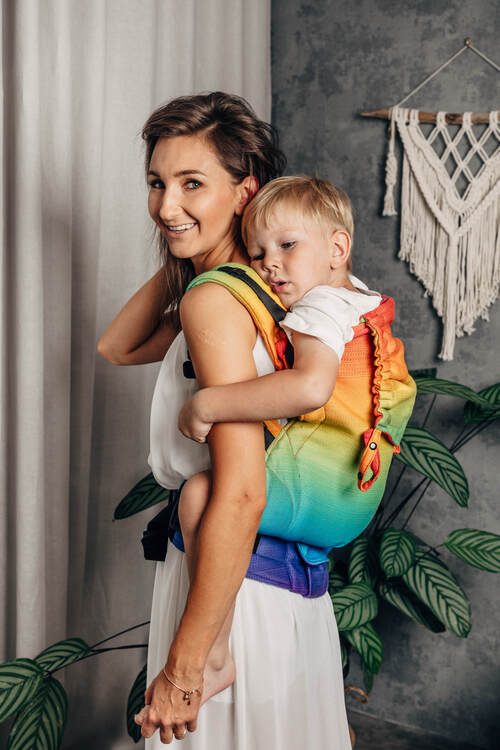 LennyLamb Preschool Carrier - Rainbow Baby