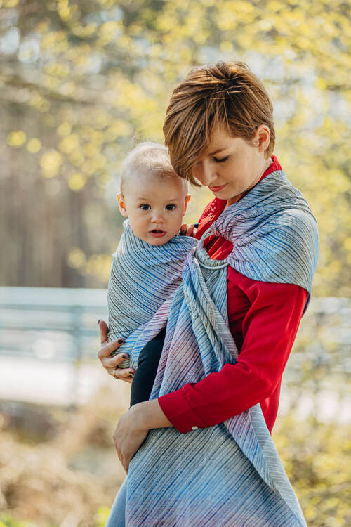 LennyLamb Ring Sling - Terra Humming 100% linen