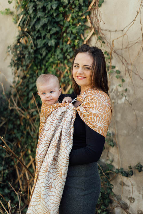 LennyLamb Ring Sling - Lotus Gold 100% linen