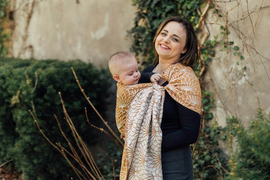 LennyLamb Ring Sling - Lotus Gold 100% linen