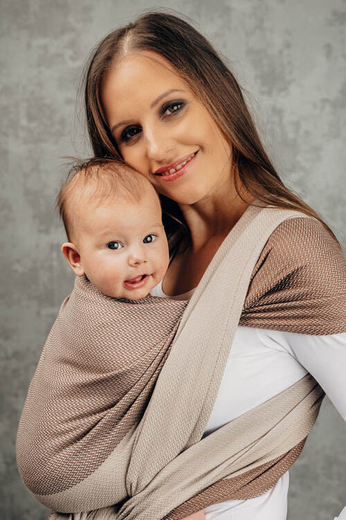 LennyLamb Woven Wrap - Baby Caffe Latte