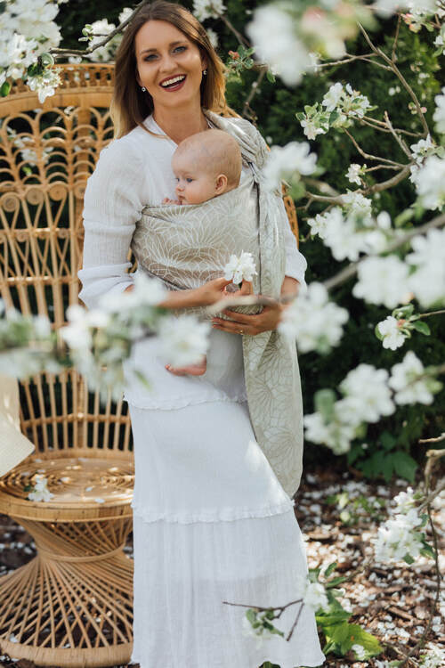 LennyLamb Ring Sling - Lotus Natural 100% linen