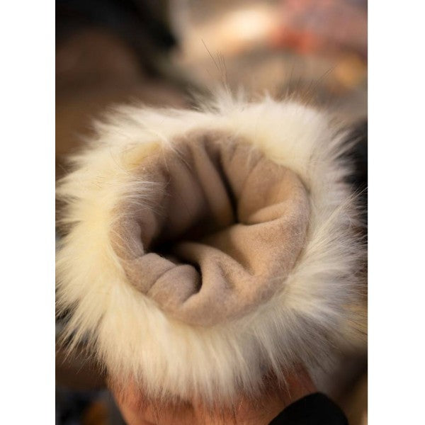 Kinder Hop Stroller Mittens - Caramel Teddy