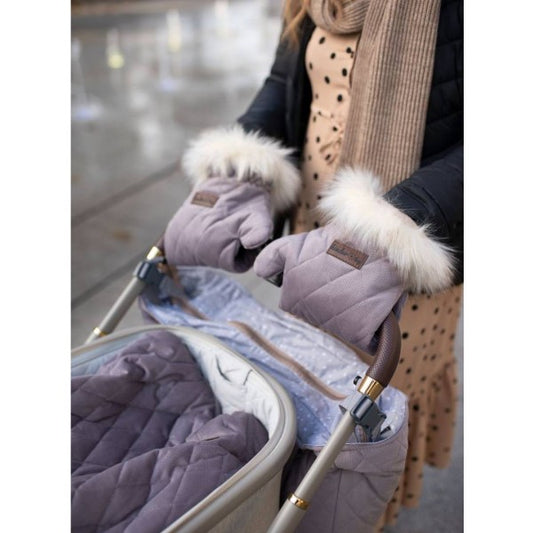 Kinder Hop Stroller Mittens - Diamond Brownie